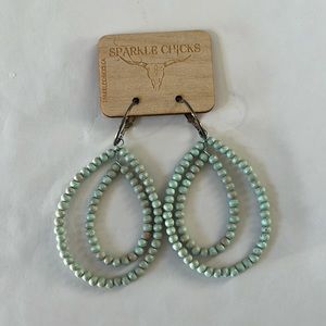 Beaded Hoop Earrings
